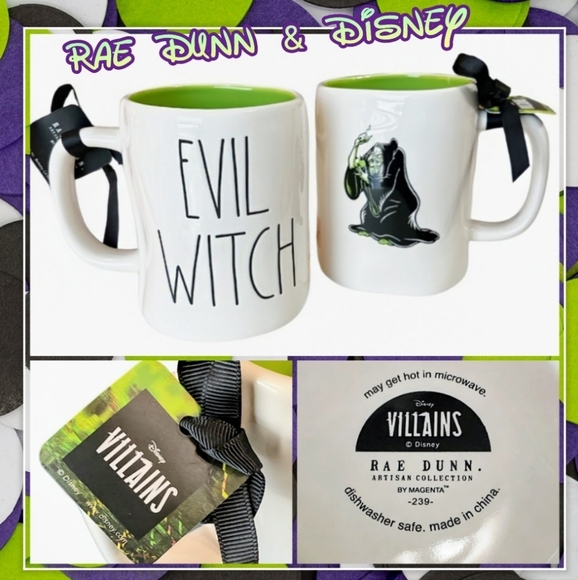 Rae Dunn & Disney Other - Rae Dunn & Disney Villains, Evil Witch/Grimhelde of Snow White, 18 Oz. Mug, 2023